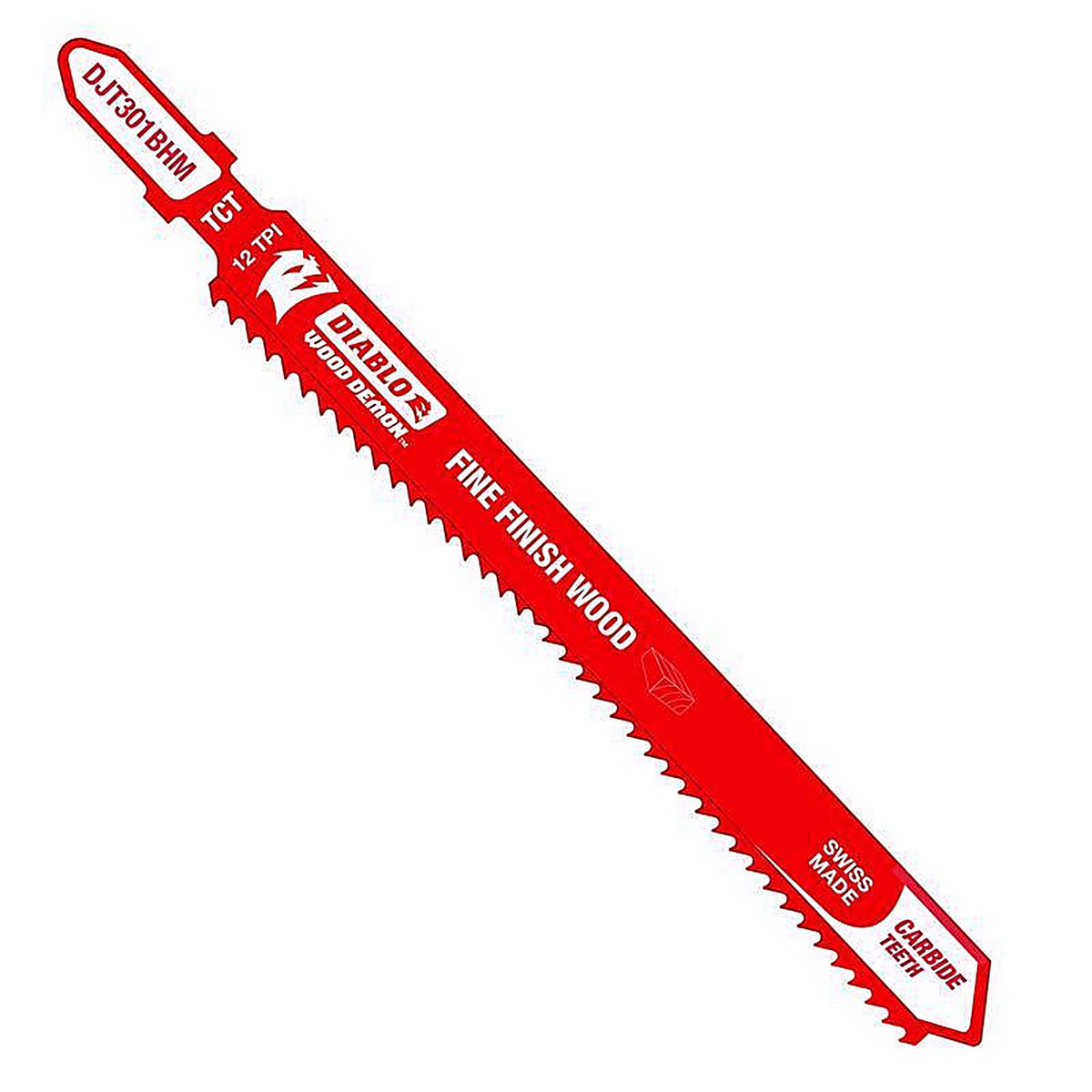 Diablo - DJT301BHM - Wood Demon 4-5/8 In. Carbide T-Shank Jig Saw Blade 12 TPI 1 Pack