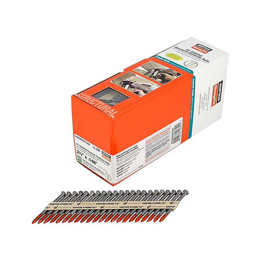 Simpson Strong-Tie - N10DHDGPT500 - Strong-Drive 2-1/2 In. L X 9 Ga. Paper Strip Hot-Dip Galvanized Metal Connector N