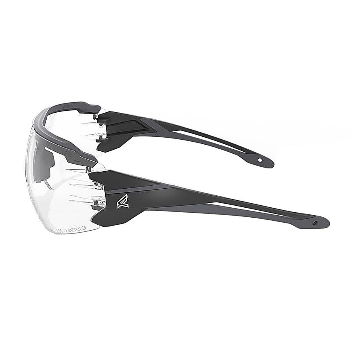 Edge Eyewear - TV121VS - Anti-Fog Taven Safety Glasses Clear Lens Black Frame