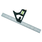 Stanley 46-222 12 in. L x 3 in. H Steel English Combination Square Gray