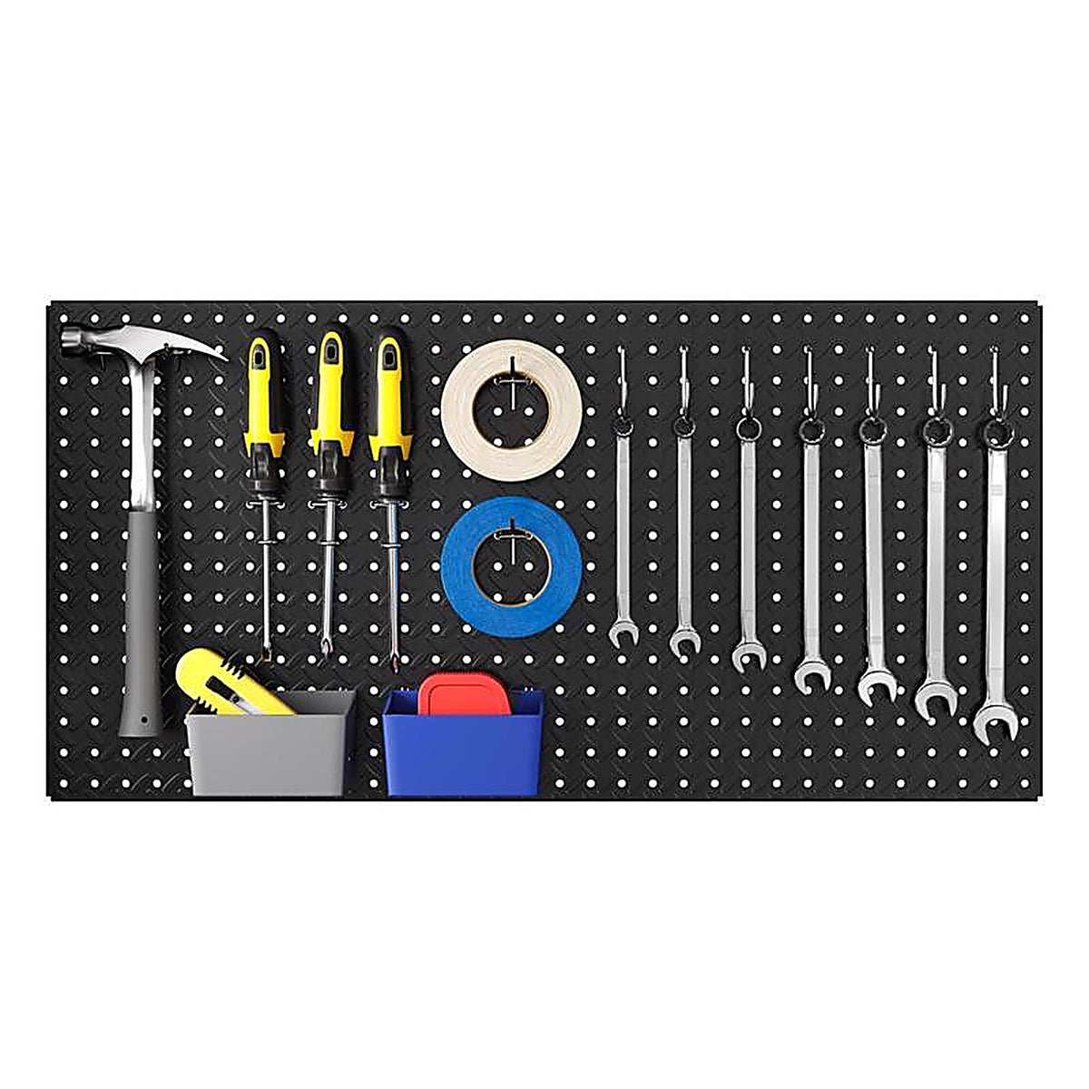 Knape & Vogt - 0204-1632BK - Heavyweight 16 In. W X 32 In. H X 0.65 In. D Pegboard Steel Black