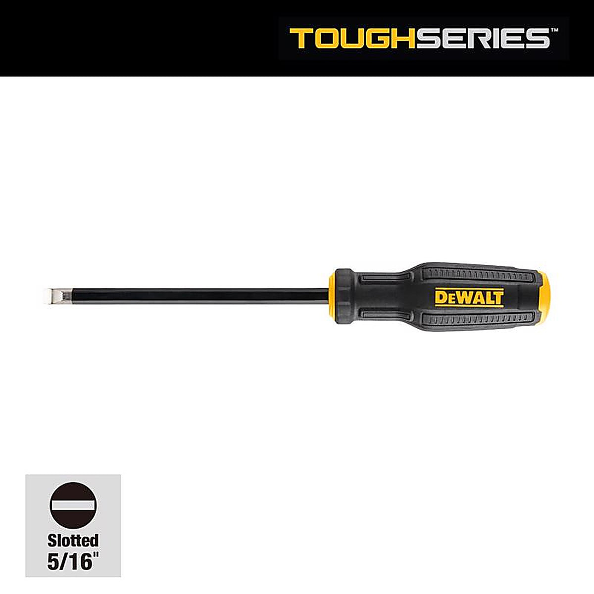 DeWalt - DWHT65007 - Toughseries 5/16 Slot X 6 In. L Screwdriver 1 Pack
