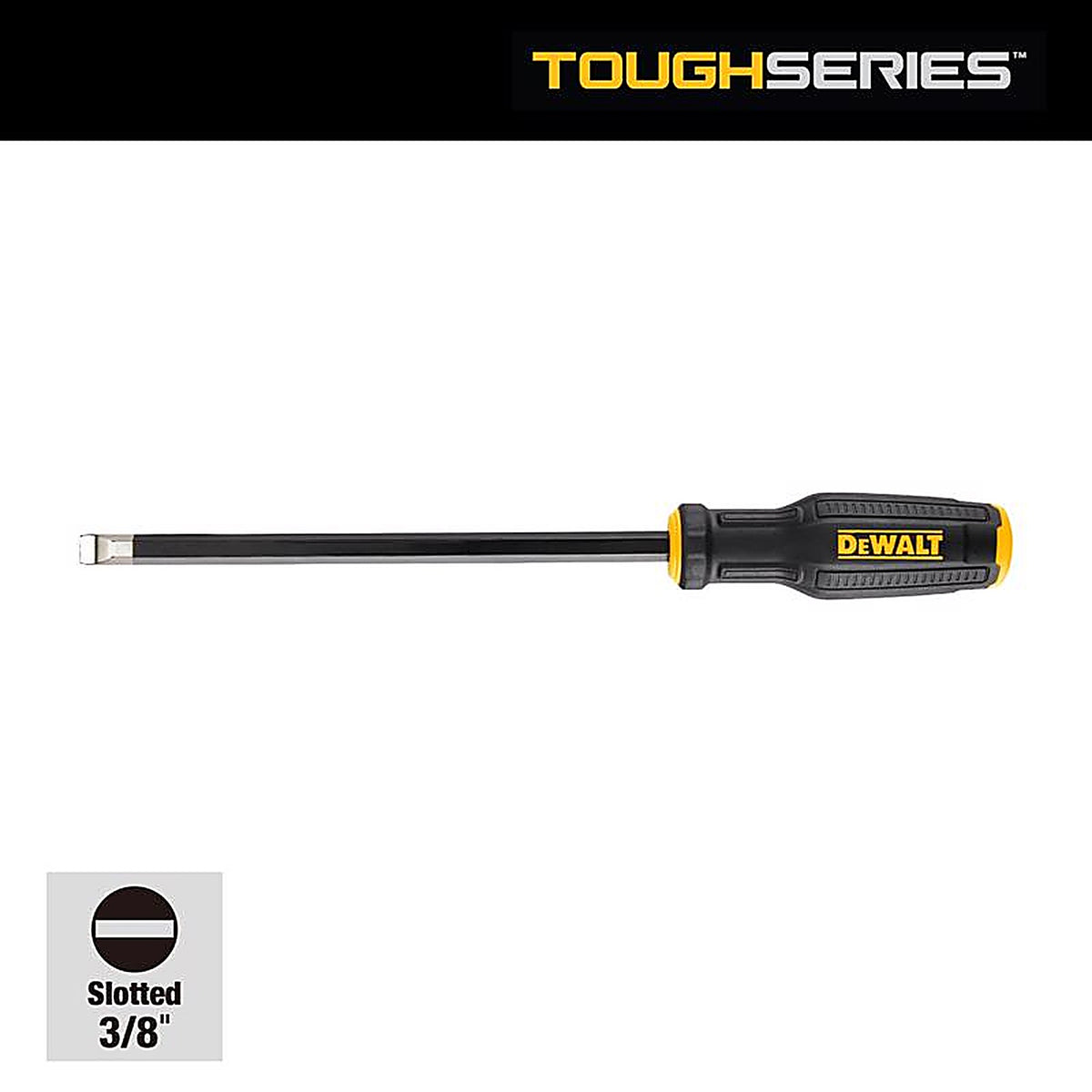 DeWalt - DWHT65008 - Toughseries 3/8 Slot X 8 In. L Screwdriver 1 Piece