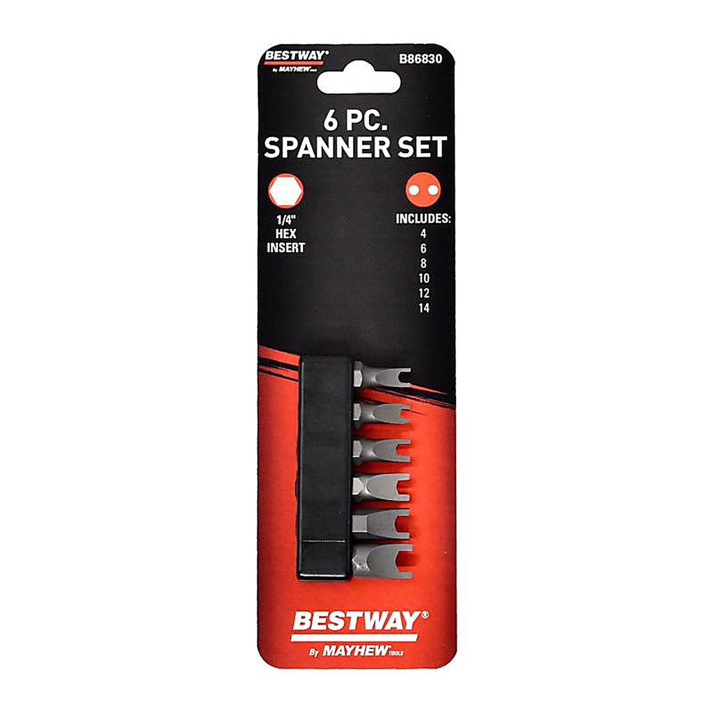 Mayhew - B86830 - Bestway Spanner Screwdriver Bit Set 6 Piece