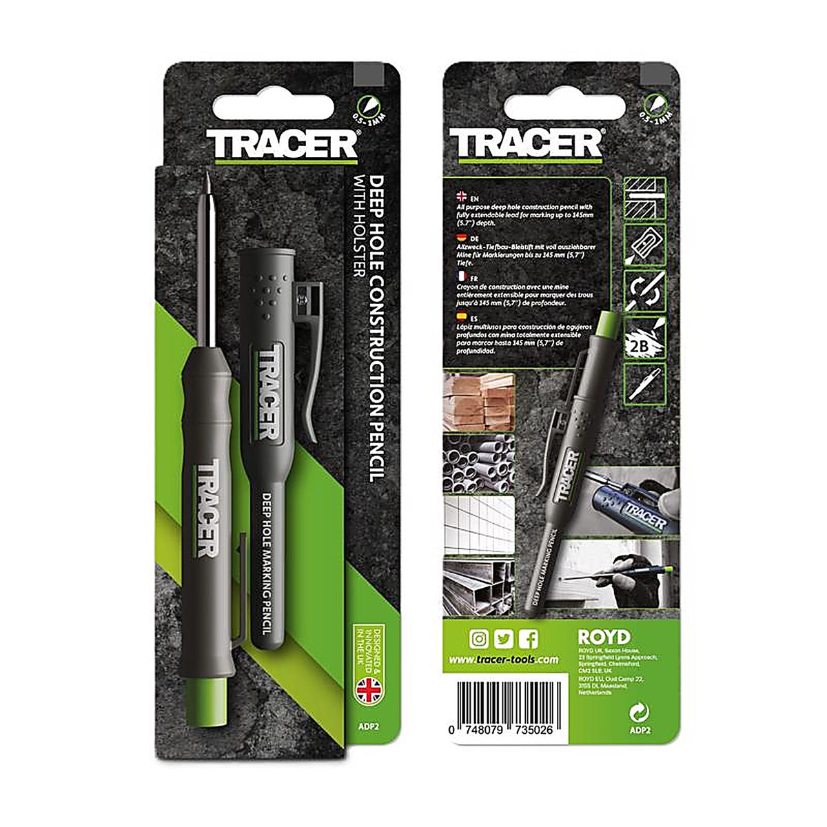 Tracer - ADP2 - 6 In. L Carpenter Pencil 1 Piece