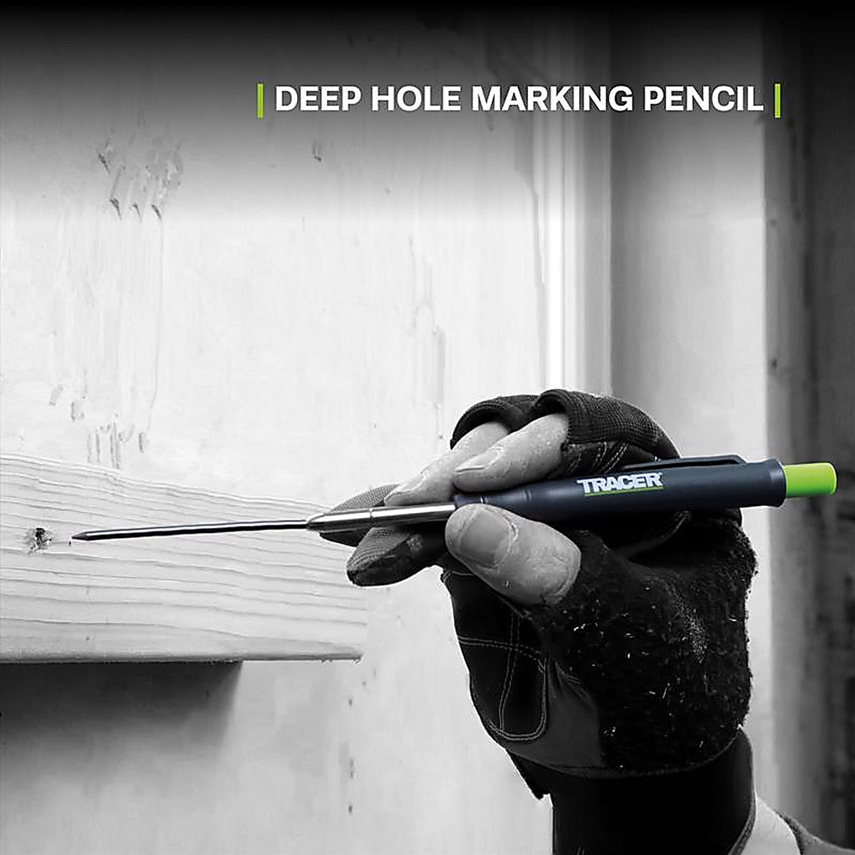 Tracer - AMK3 - 6 In. L Deep Hole Deep Hole Marker Black 3 Piece
