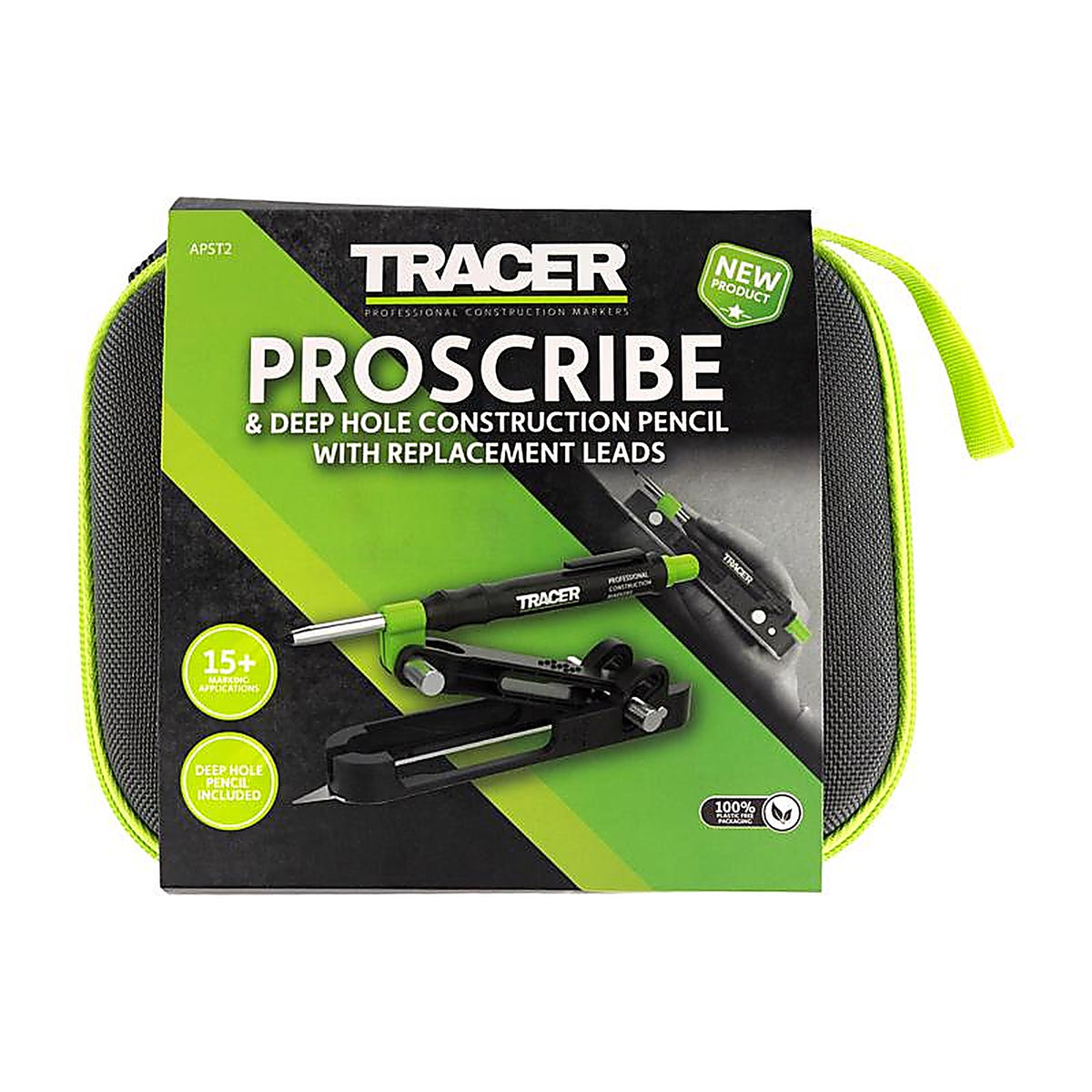 Tracer - APST2 - Proscribe 6.5 In. L X 0.11 In. D Aluminum/Plastic Kit with Deep Hole Pencil & Lead Refills Co