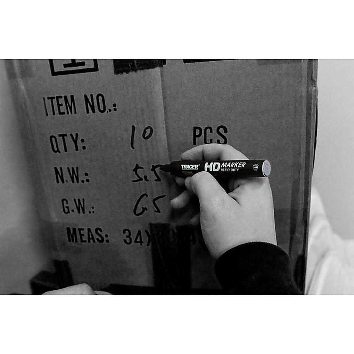 Tracer - AHD1 - 6 In. L Permanent Marker Black 1 Piece