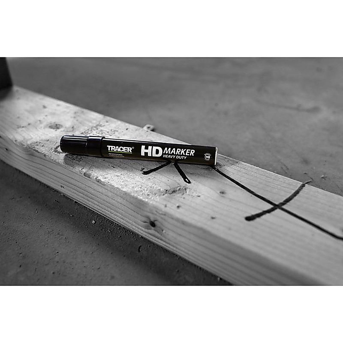 Tracer - AHD1 - 6 In. L Permanent Marker Black 1 Piece