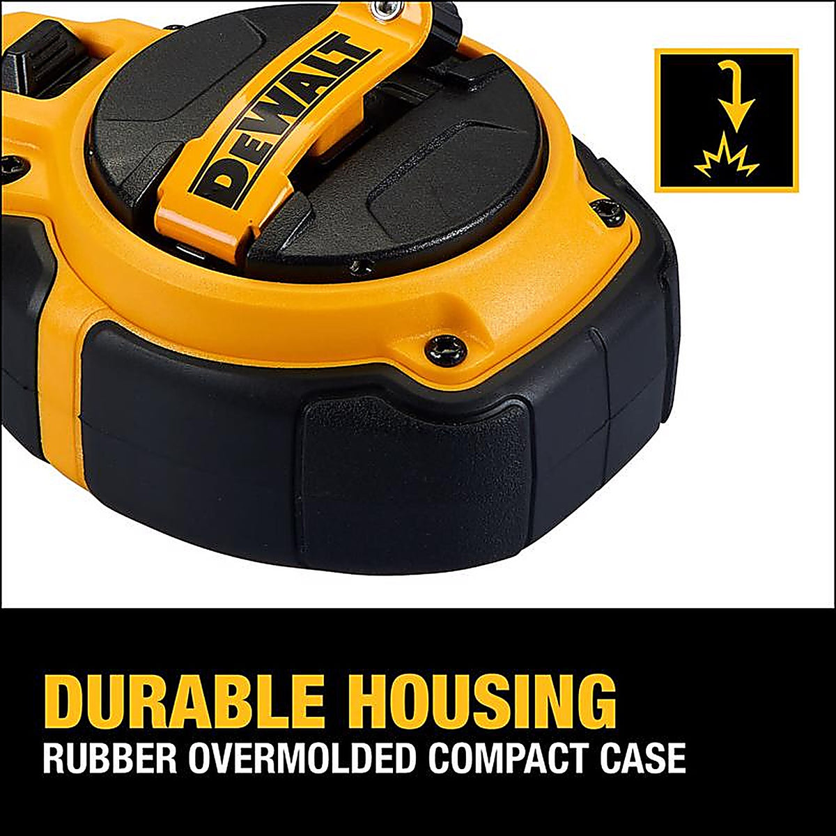 DeWalt - DWHT48333 - Bi-Material Chalk Line Reel Bold Braided Line