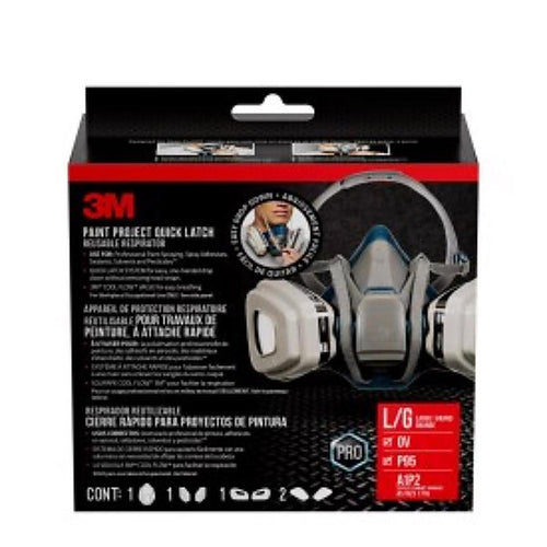 3M - 6503QLP1-DC-PS - P95 Paint Project Respirator