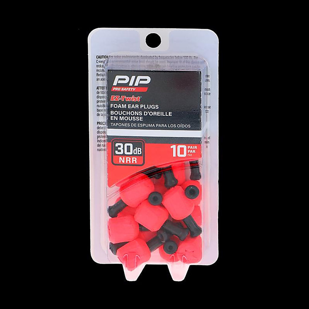 Ez-Twist - PRO92346-10P - Disposable Ear Plugs Red 10 Piece