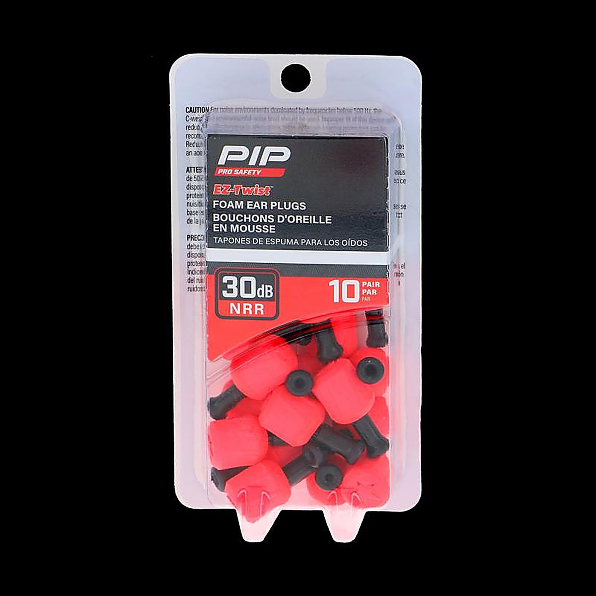 Ez-Twist - PRO92346-10P - Disposable Ear Plugs Red 10 Piece
