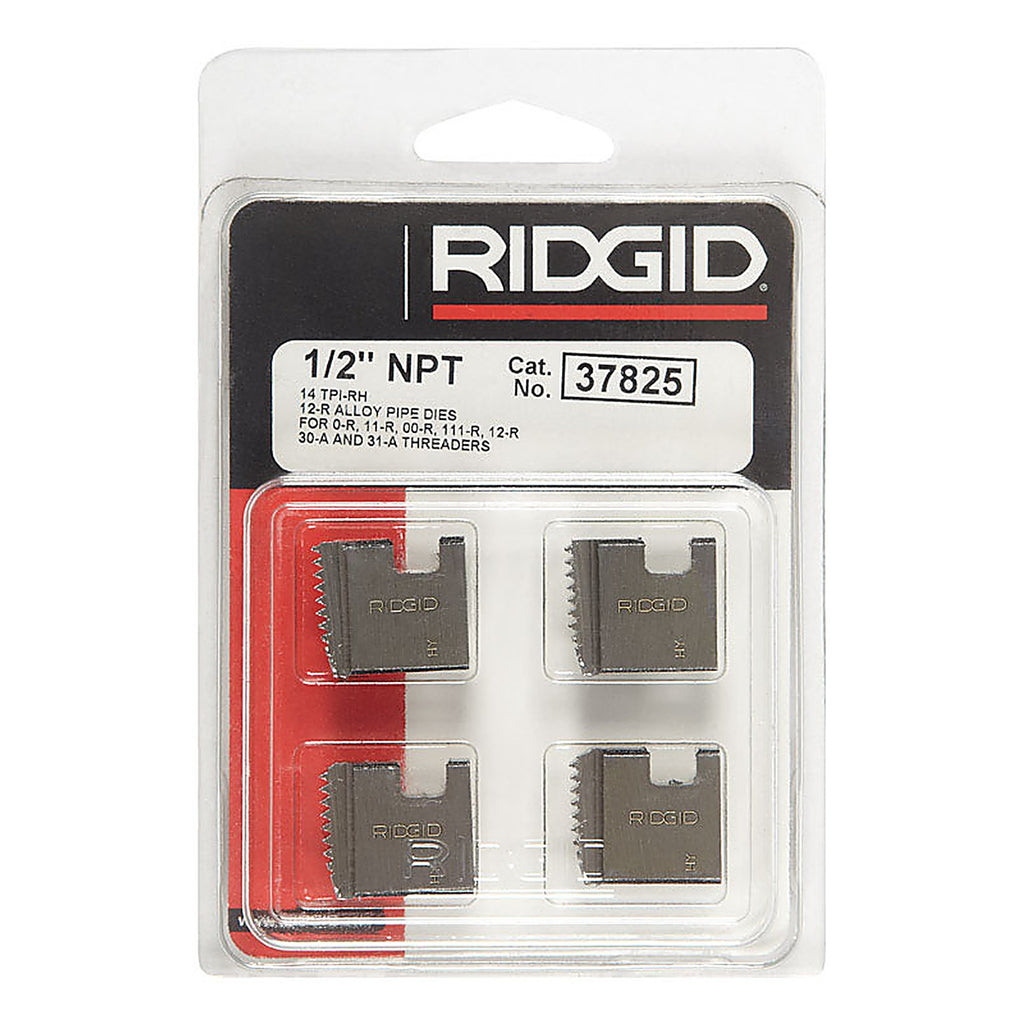 Ridgid - 37825 - Alloy Steel SAE Pipe Threading Die 1/2 In. 4 Piece