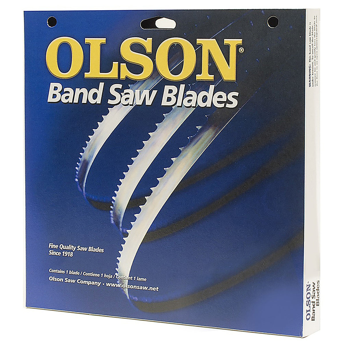 Olson Saw FB10080 80 in. L x 0.2 in. W x 0.025 in. thick Carbon Steel Band Saw Blade 10 TPI Regular teeth 1/Pack