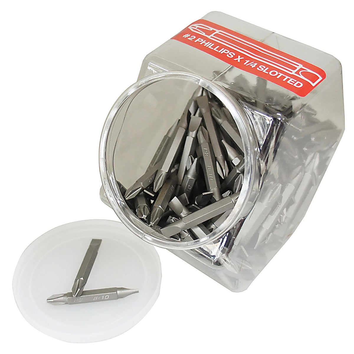Best Way Tools 83250 Double-Ended Phillips/Slotted 1/4 x 2 in. L Insert Bit Carbon Steel 1/pc.