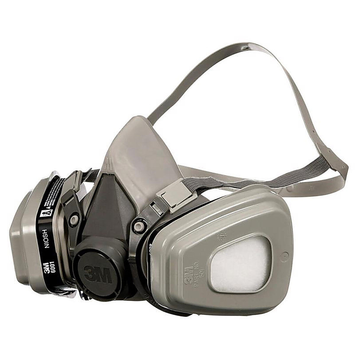 3M 6211P1-DC P95 Paint Project Half Face Respirator Valved Gray M 1 pc