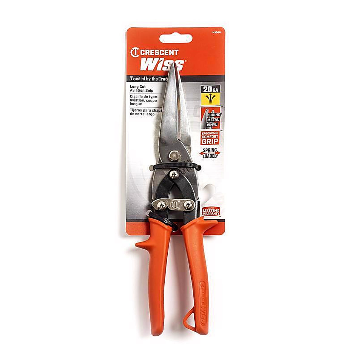 Crescent - M300N-06 - Wiss 10-1/2 In. Stainless Steel Aviation Compound Action Snips 20 Ga. 1 Pack