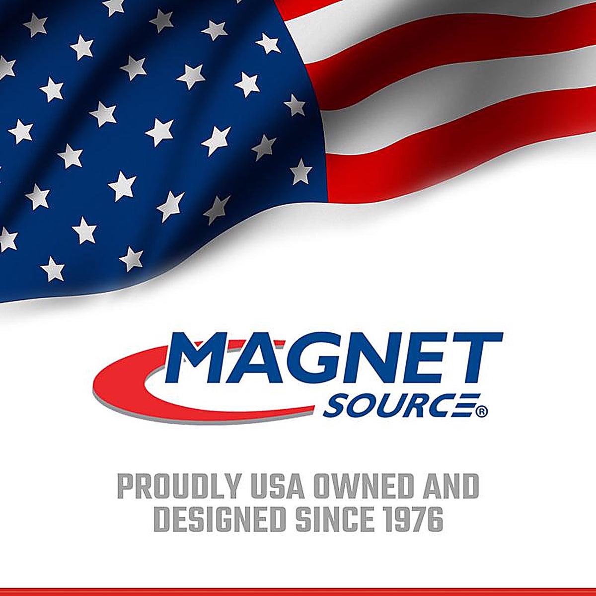 Master Magnetics 7271 1.6 in. Alnico Horseshoe Magnet 20 lb. pull 5.5 MGOe Red 1/pc.