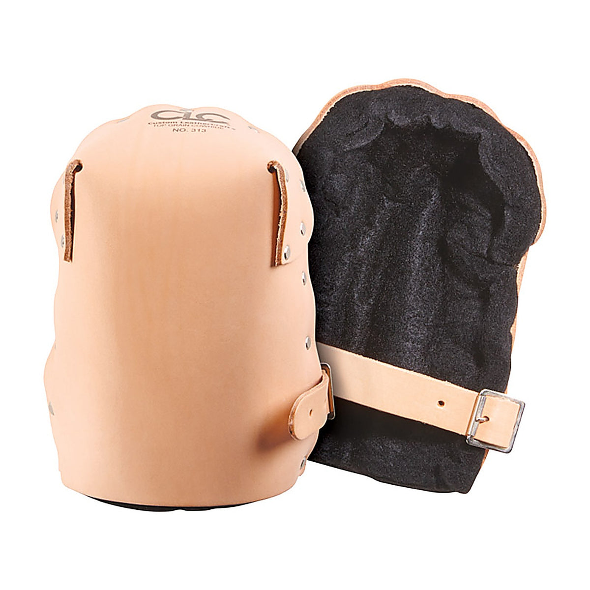 CLC 309 7.5 in. L X 4.5 in. W Leather Knee Pads Brown