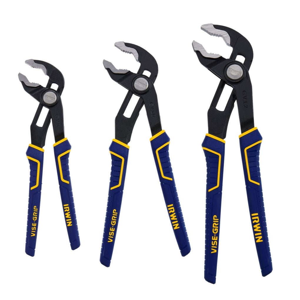 IRWIN 2078711 3 Pc. GrooveLock Pliers Set with Kitbag