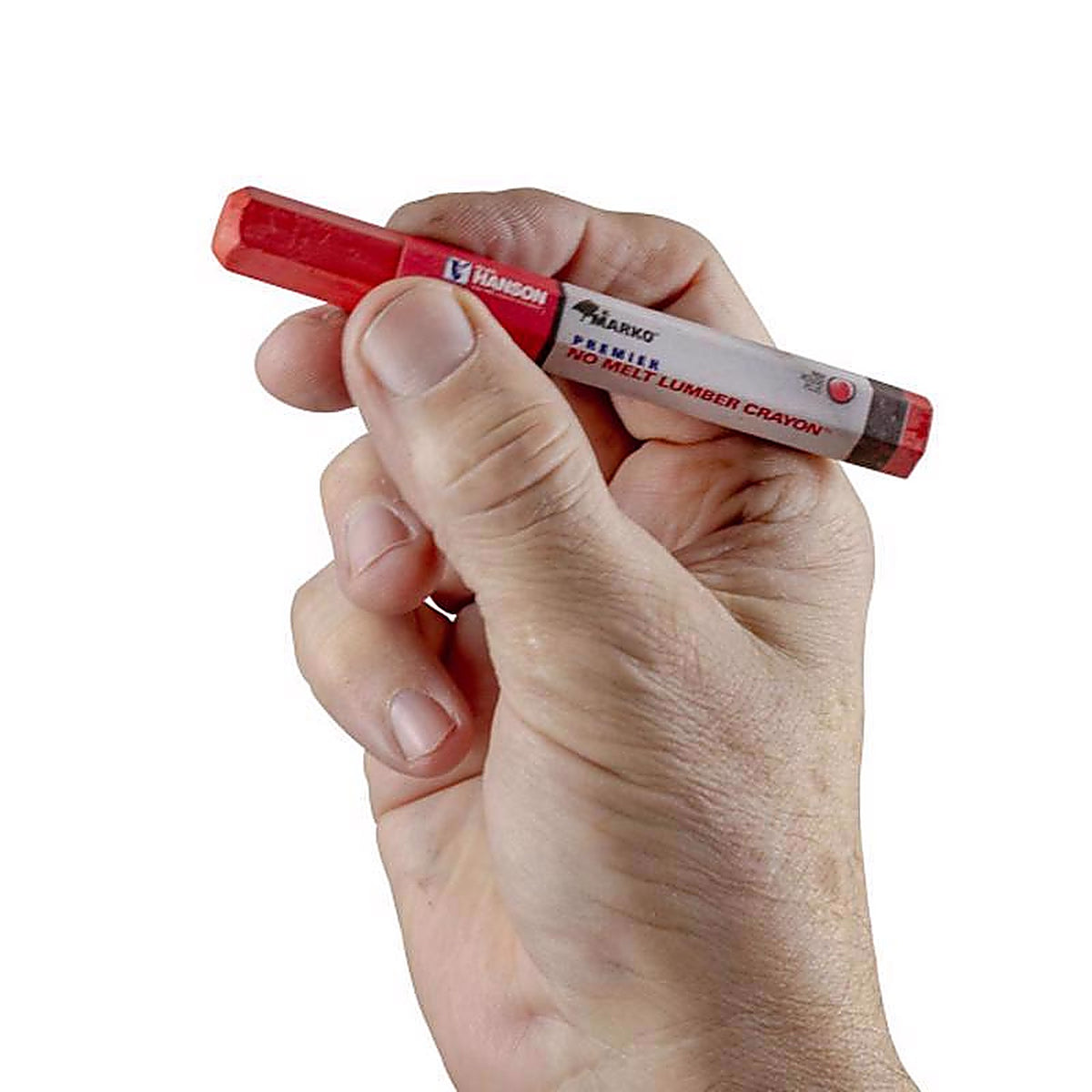 C.H. Hanson 10382 4.5 in. L x 0.5 in. W Lumber Crayon Red Metal 1/pc.