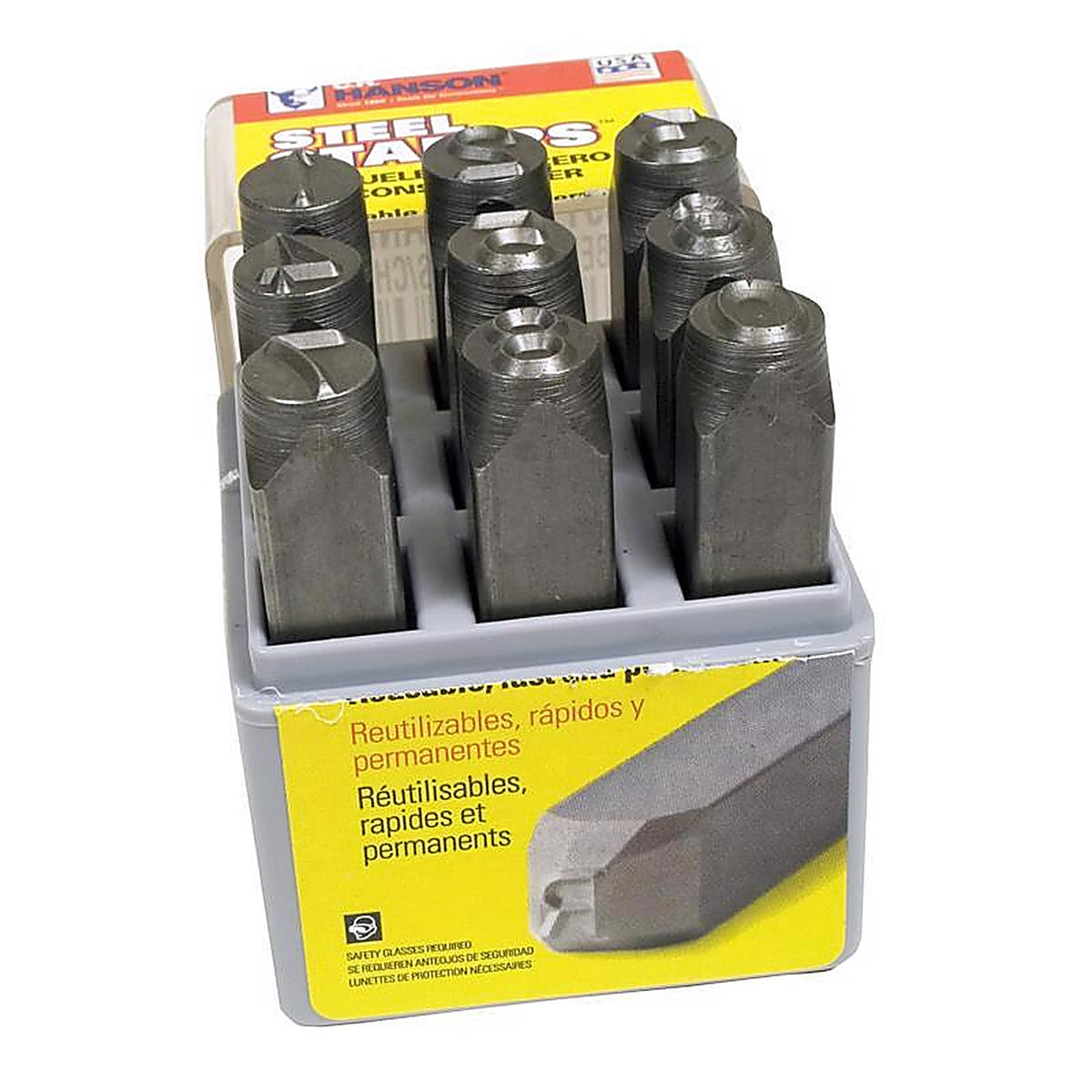 C.H. Hanson 20683 1/8 in. Number Stamp Set 9/pc.