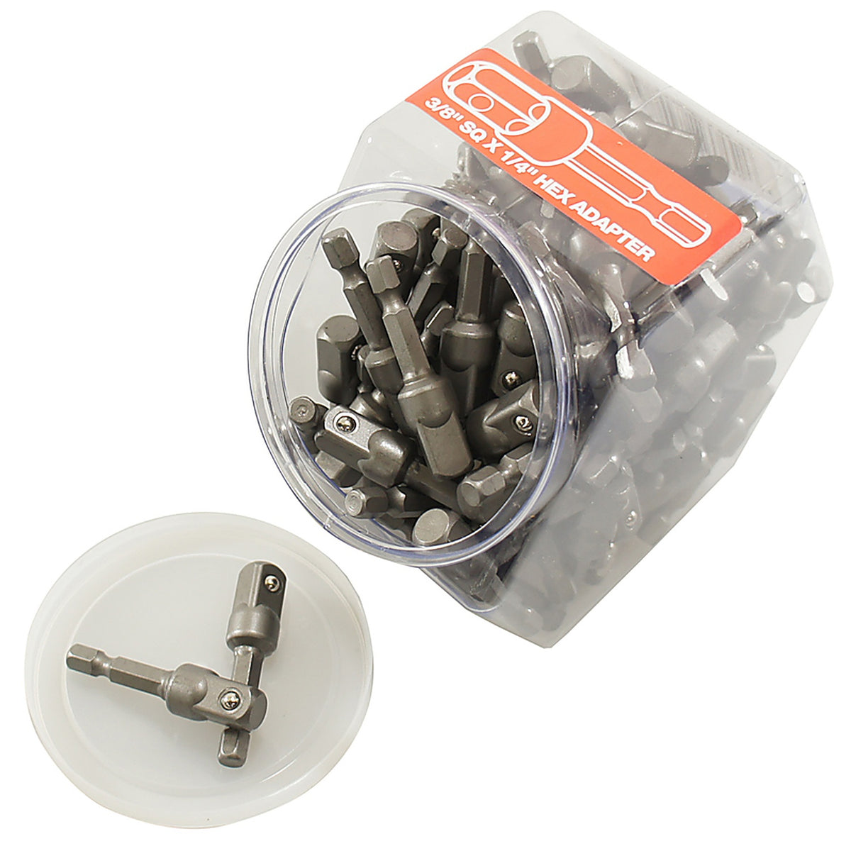 Best Way Tools 84073 Adapter Hex/Square 1/4 x 2 in. L Socket Adapter Carbon Steel 100/pc.