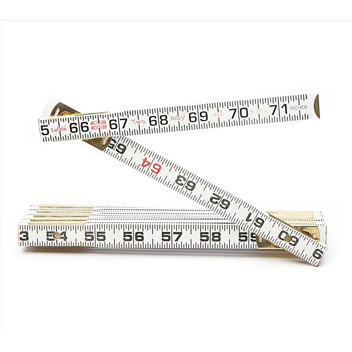 Crescent - 966N - Lufkin 72 In. L X 5/8 In. W Wood 2-Way Folding Rule SAE