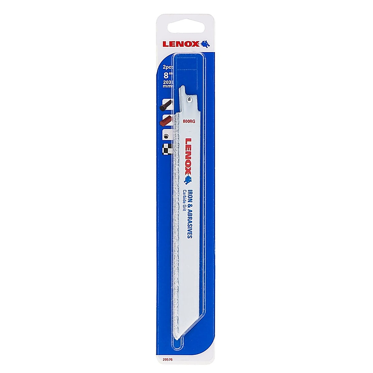 Lenox 20576800RG 10 in. Carbide Grit Reciprocating Saw Blade 2/Pack
