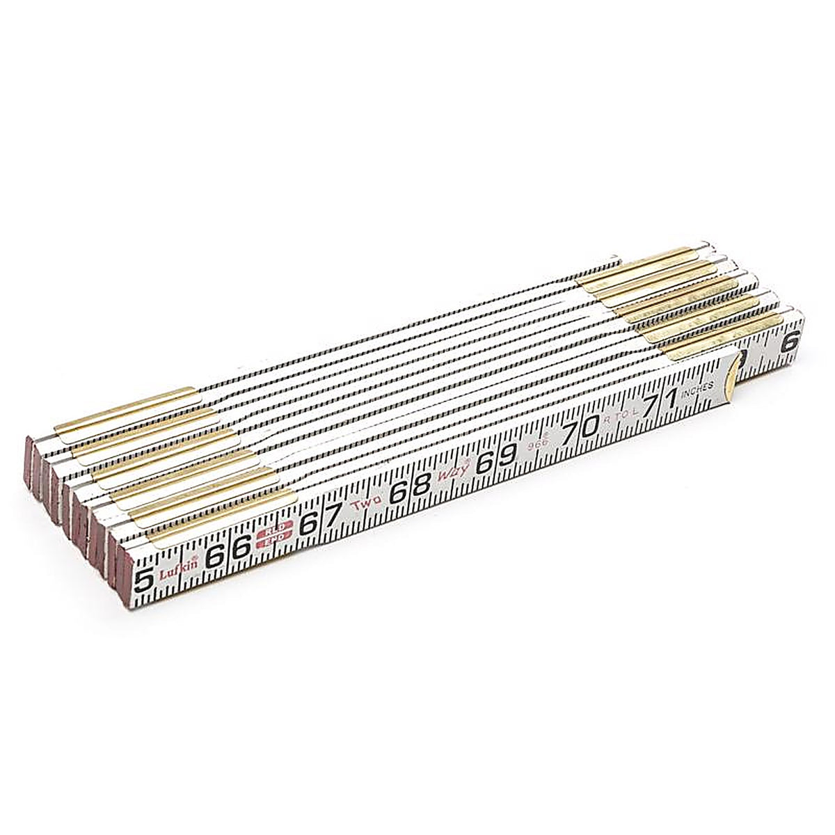 Crescent - 966N - Lufkin 72 In. L X 5/8 In. W Wood 2-Way Folding Rule SAE