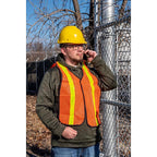 C.H. Hanson 55150 Reflective Polyester Mesh Safety Vest Orange One Size Fits All