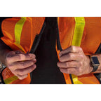 C.H. Hanson 55150 Reflective Polyester Mesh Safety Vest Orange One Size Fits All