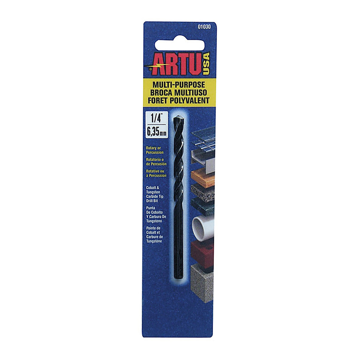 Artu 1030 1/4 in. x 4-1/8 in. L Tungsten Carbide Tipped Drill Bit 1/pc.
