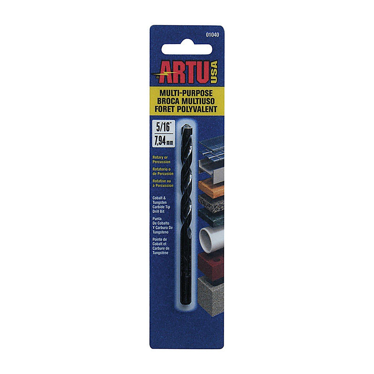 Artu 1040 5/16 in. x 4-1/2 in. L Tungsten Carbide Tipped Drill Bit 1/pc.