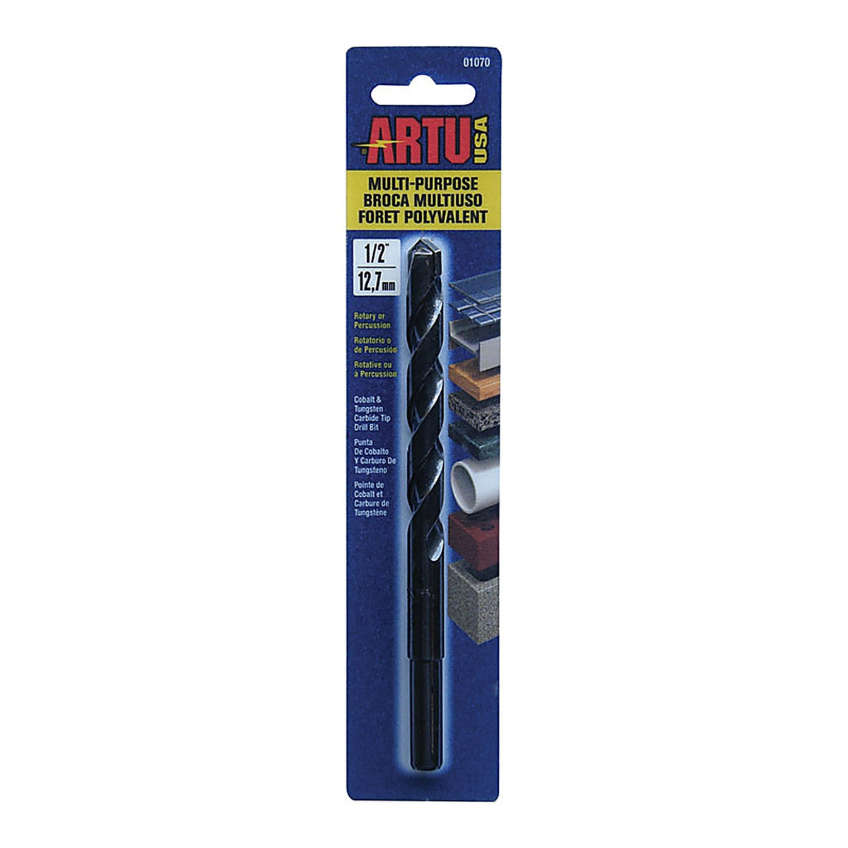 Artu 1070 1/2 in. x 6-1/4 in. L Tungsten Carbide Tipped Drill Bit 1/pc.