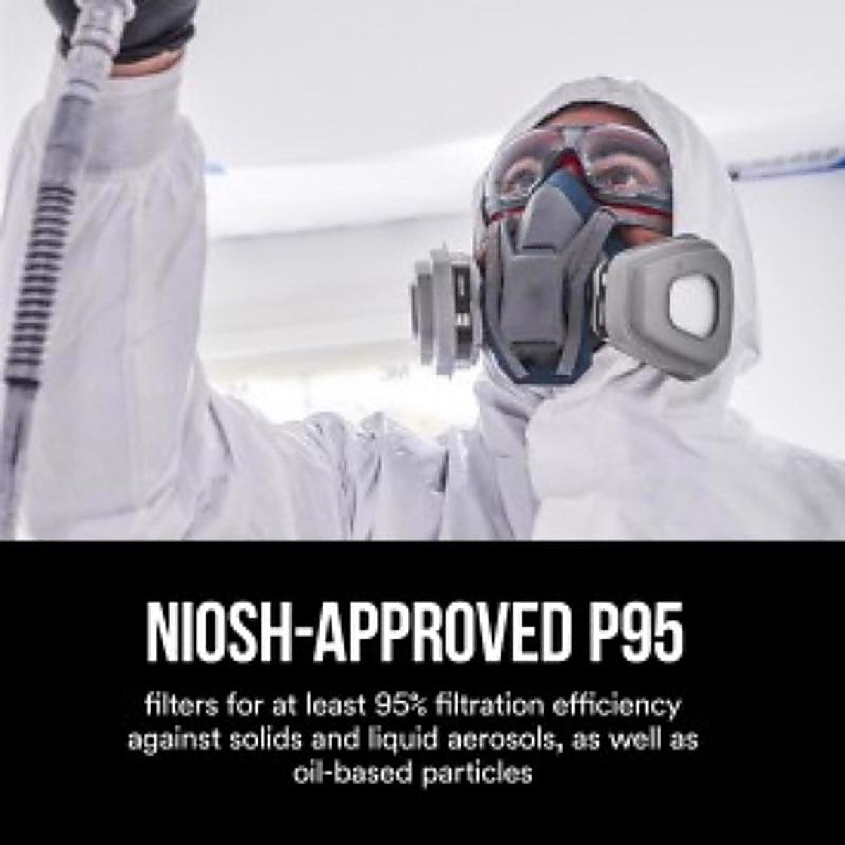 3M 5P71P6-C P95 Paint Spray and Pesticide Respirator Mask Replacement Filter 5000 White 6 pk
