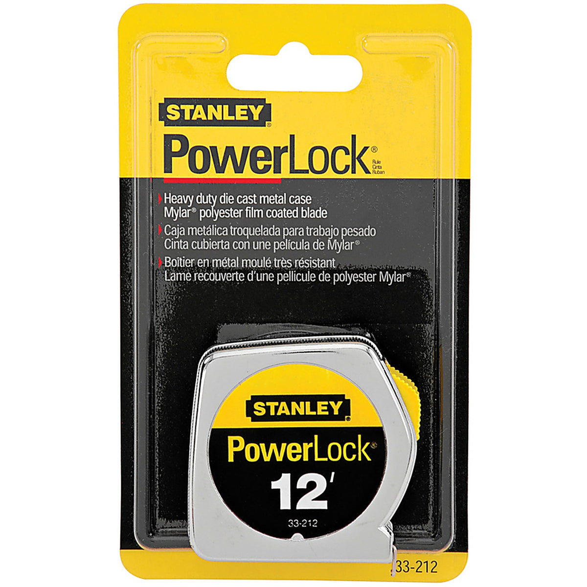 Stanley 33-212 PowerLock 12 ft. L x 0.5 in. W Tape Measure 1/Pack