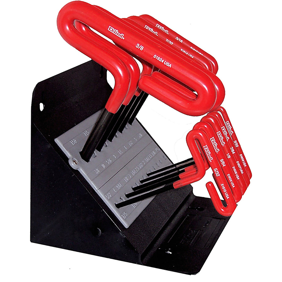 Eklind - 50160 - 3/32 to 3/8 In. SAE T-Handle HEX Key Set 10 Piece