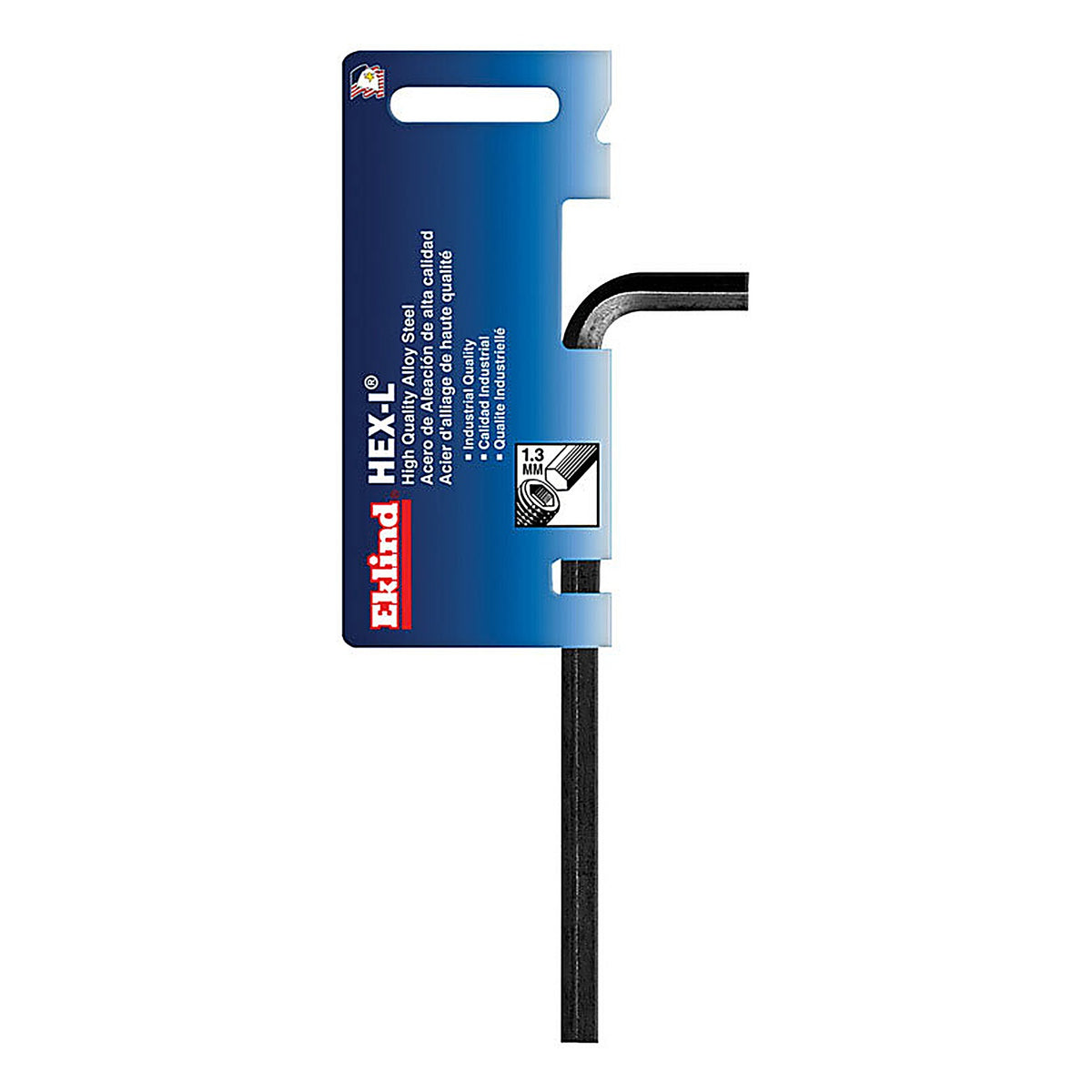 Eklind Tool 14602 1.3mm Metric Long Arm Hex L-Key 2.84 in. 1/pc.