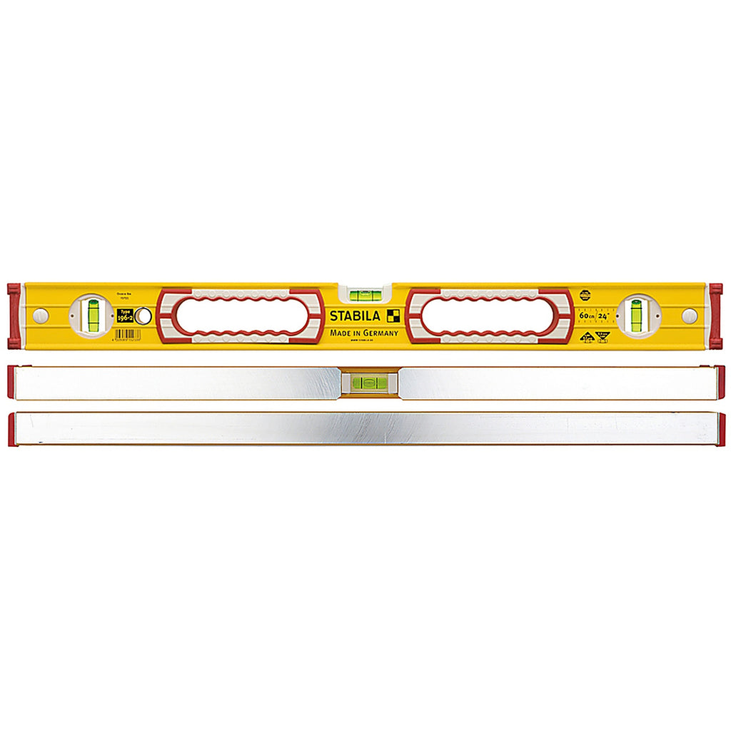 Stabila - 37424 - 24 In. Aluminum Type 196 Heavy Duty Level 3 Vial