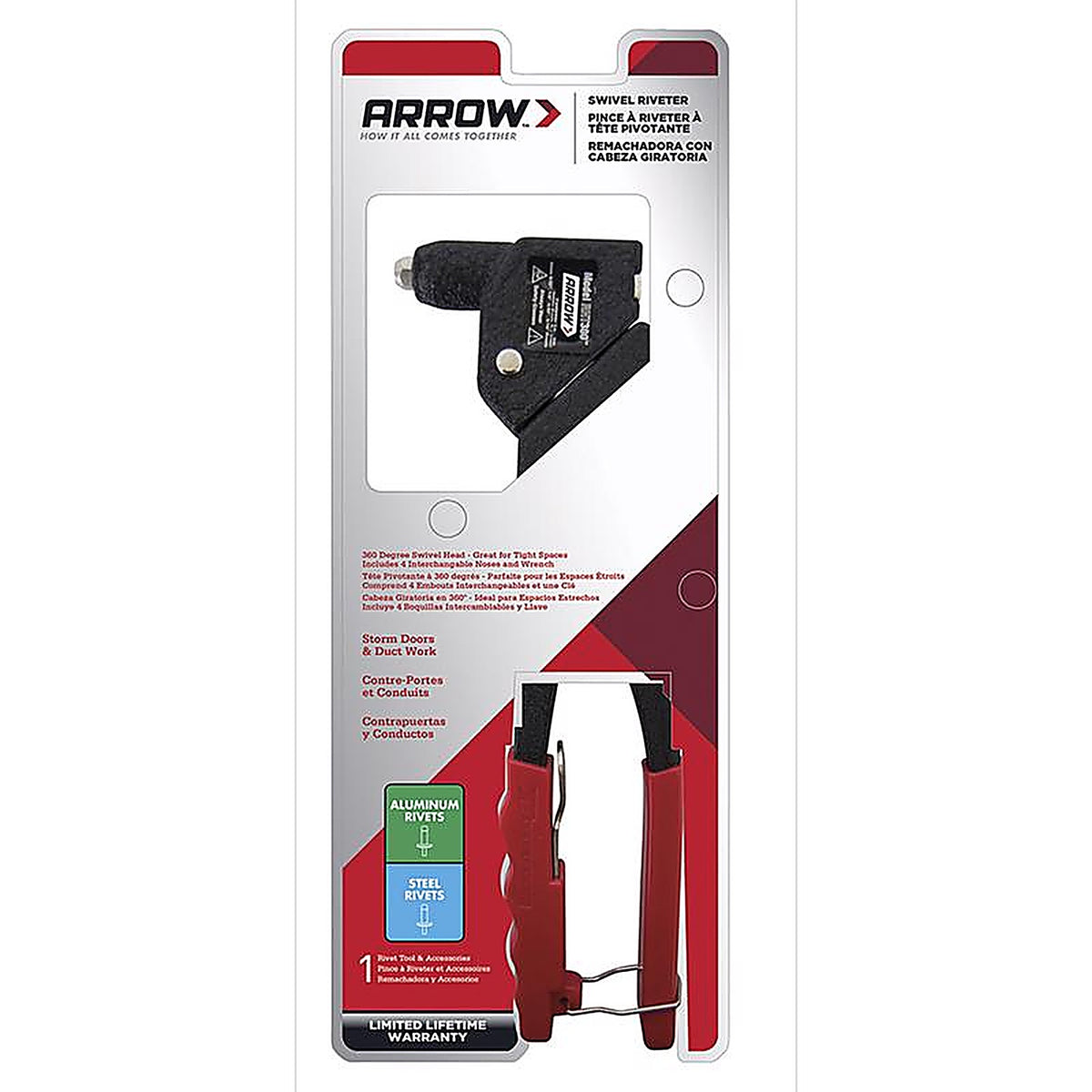 Arrow Fastener RHT300 Steel Rivet Tool Black 1/pc.