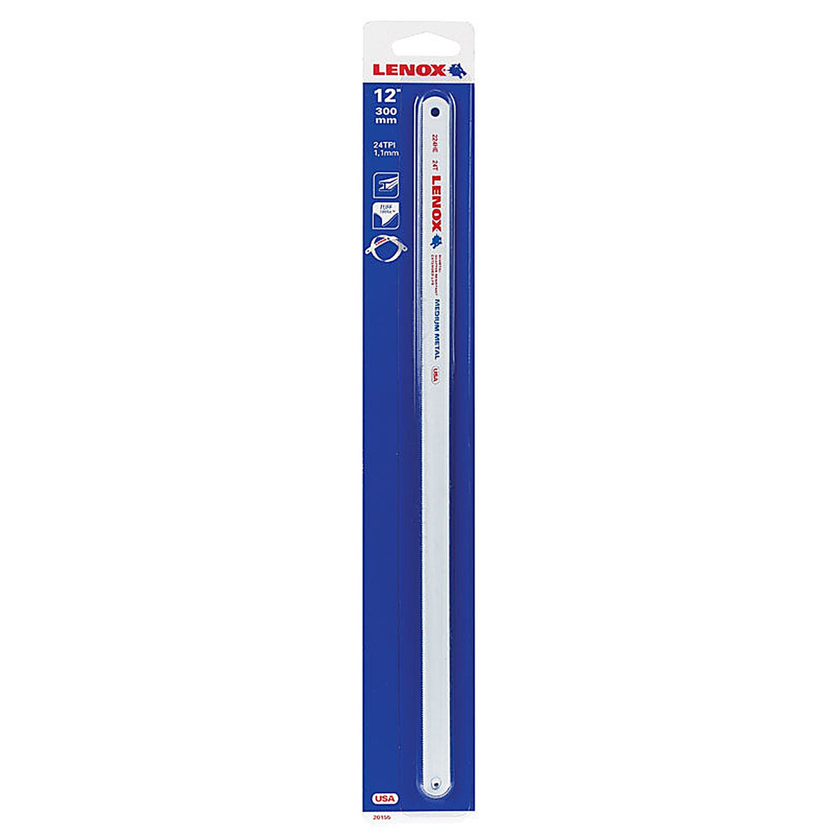 Lenox 20155S224HE 12 in. Bi-Metal Hacksaw Blade 24 TPI 1/Pack