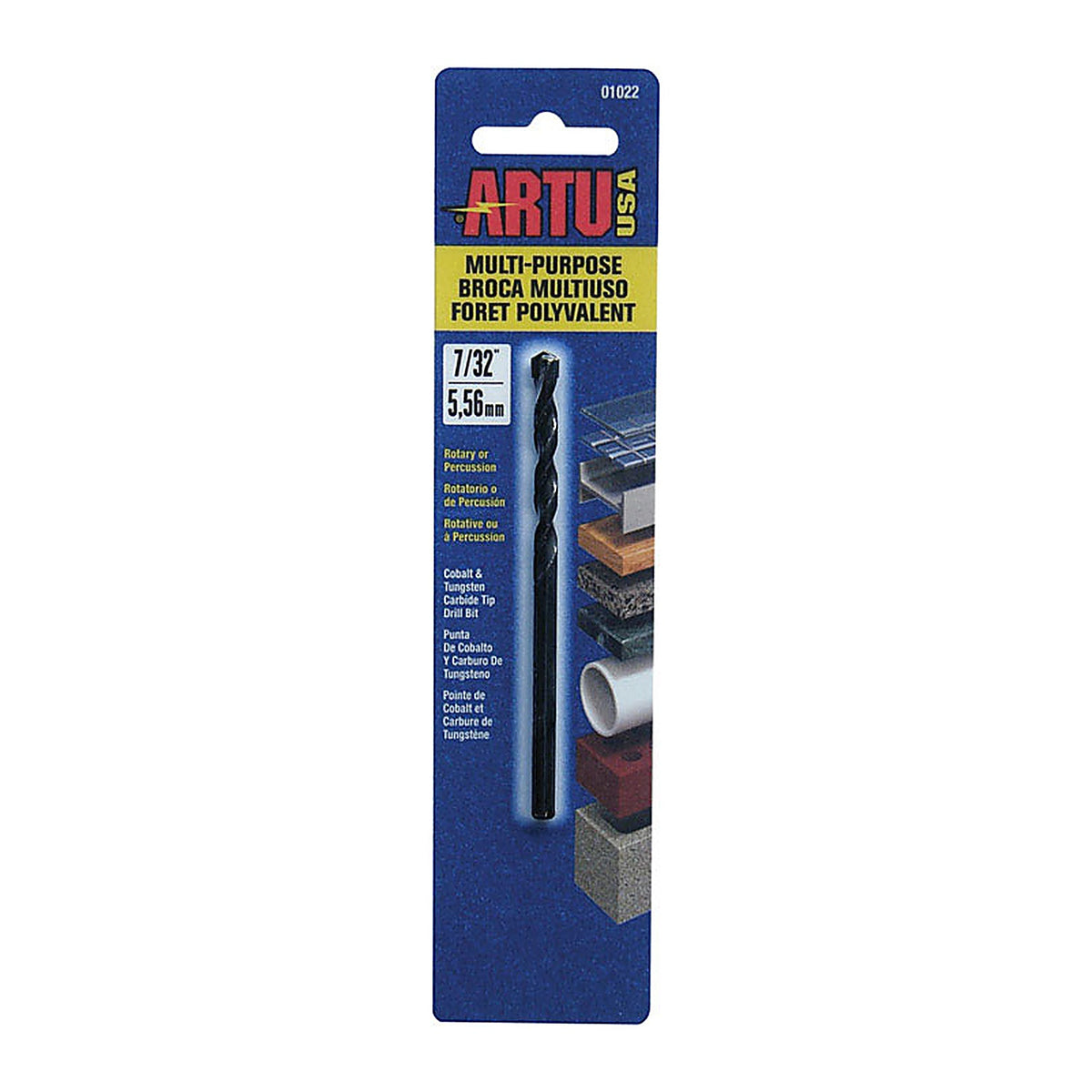 Artu 1022 7/32 in. x 3-3/4 in. L Tungsten Carbide Tipped Drill Bit 1/pc.