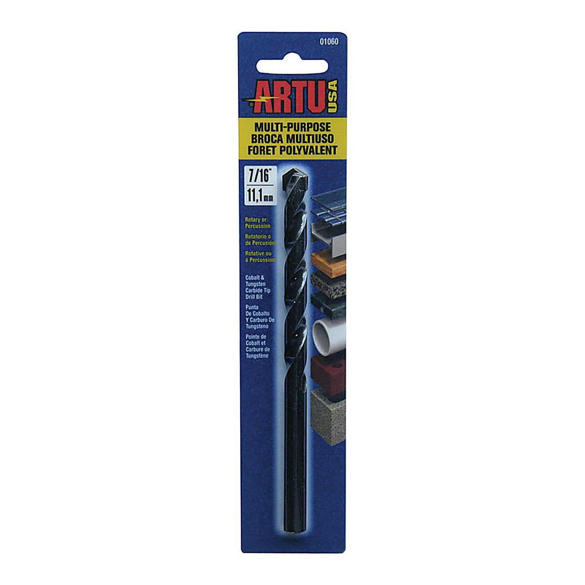 Artu 1060 7/16 in. x 6-1/8 in. L Tungsten Carbide Tipped Drill Bit 1/pc.