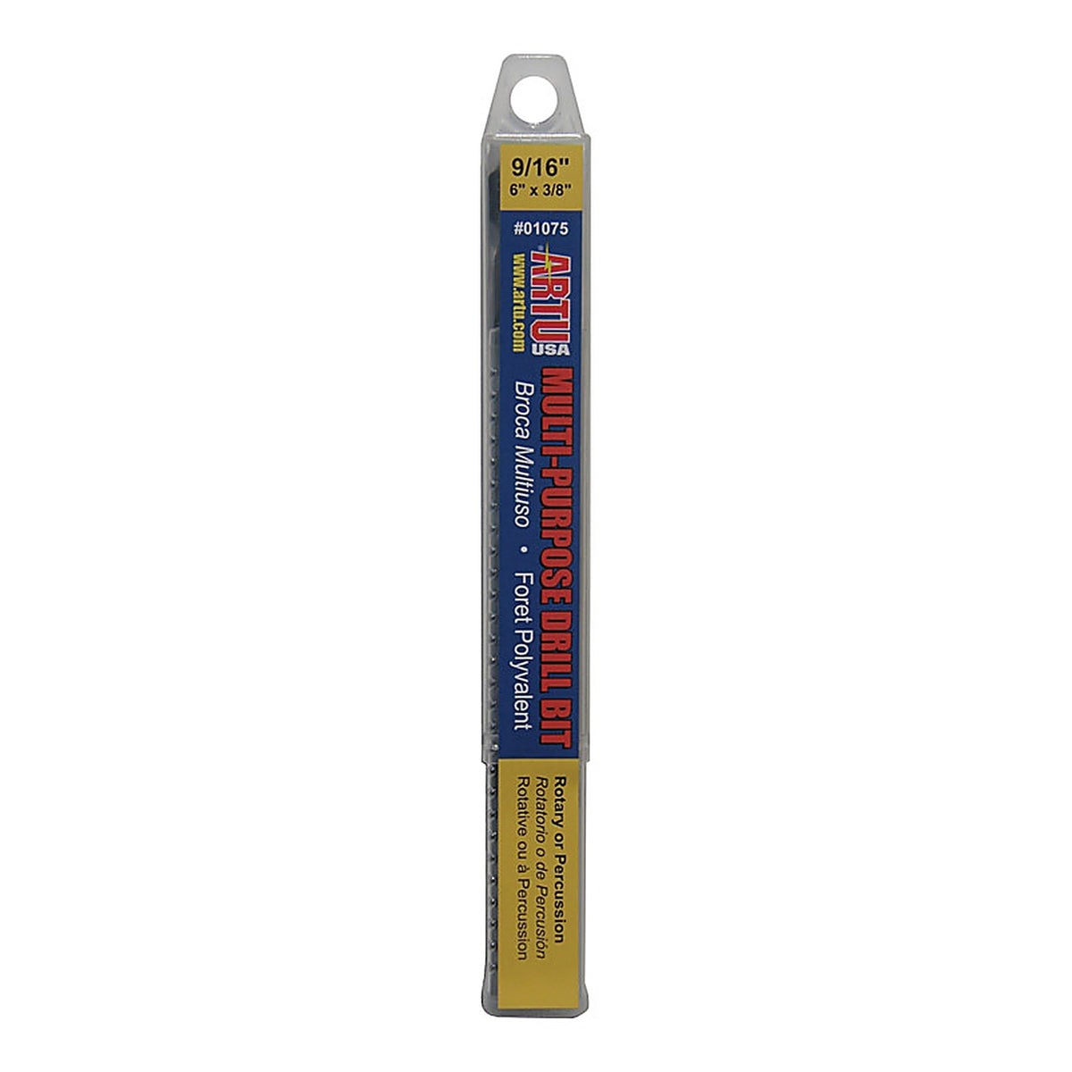 Artu 1075 9/16 in. x 6-1/4 in. L Tungsten Carbide Tipped Drill Bit 1/pc.