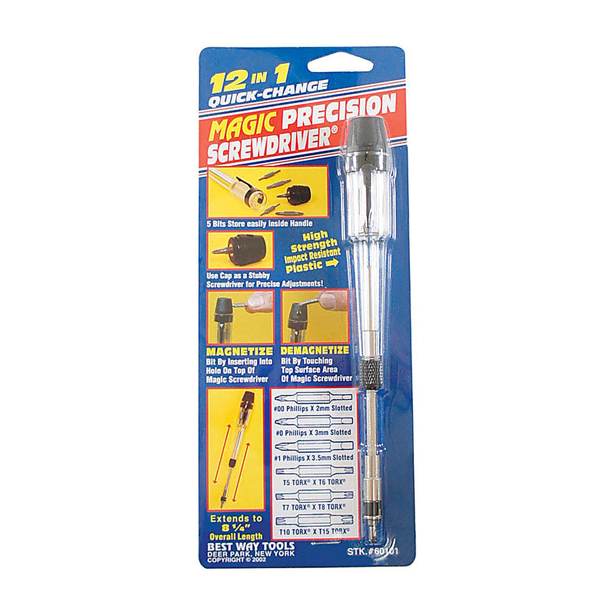 Best Way Tools 60101 12-in-1 Screwdriver 8 1/4 in.