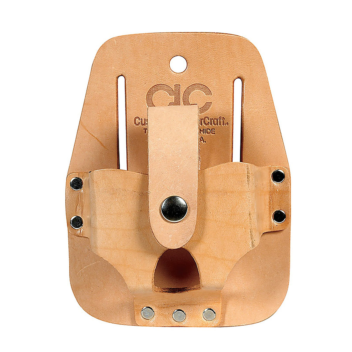 CLC 464 1 pocket Leather Tape Rule Holder 3.5 in. L X 4.5 in. H Tan