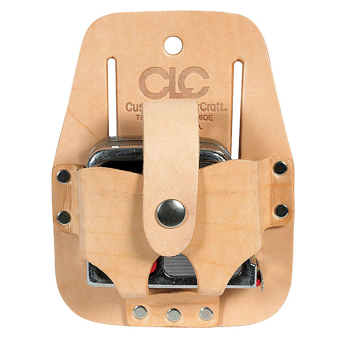 CLC 464 1 pocket Leather Tape Rule Holder 3.5 in. L X 4.5 in. H Tan