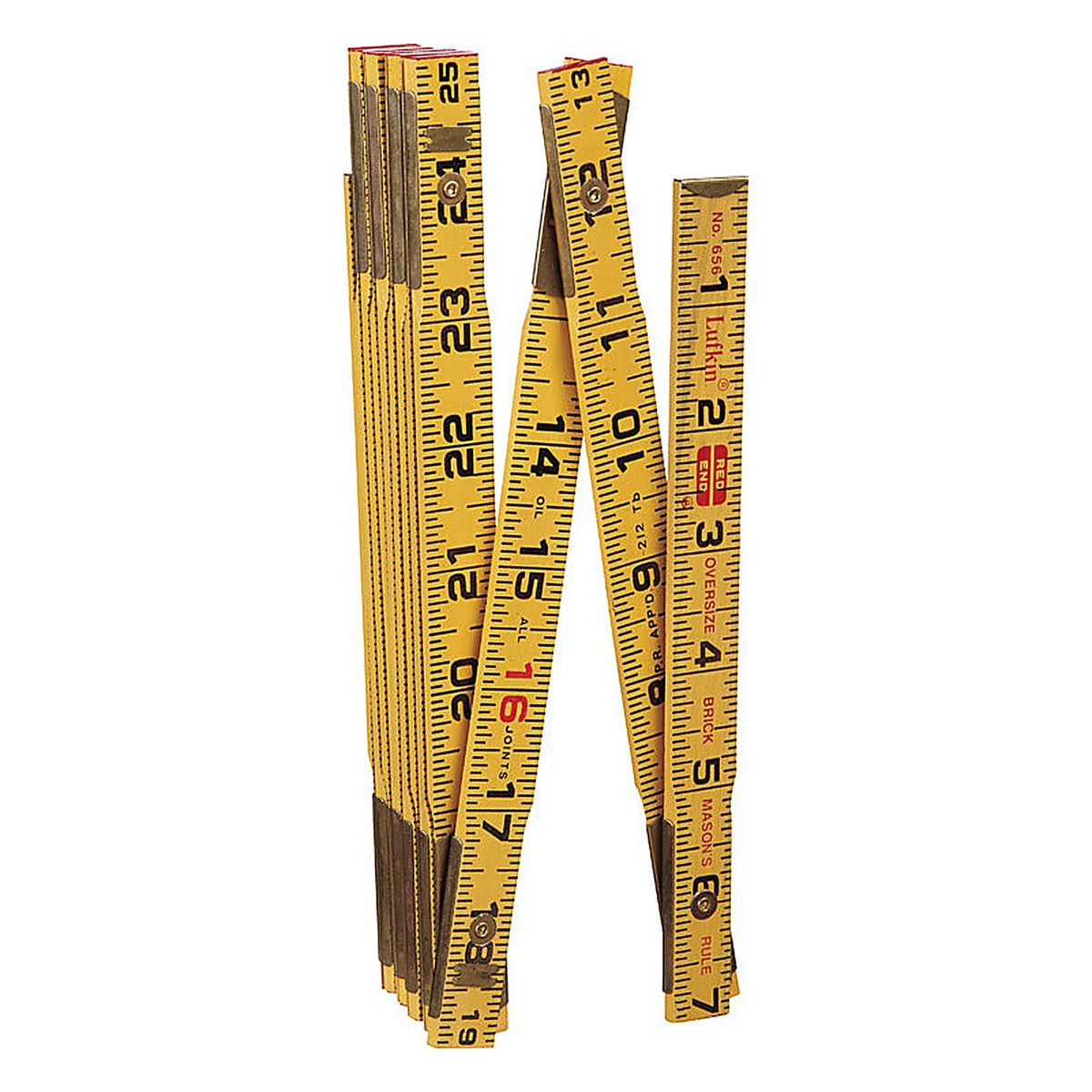 Crescent - T656N - Lufkin 72 In. L X 5/8 In. W Wood Brick Mason Folding Rule SAE